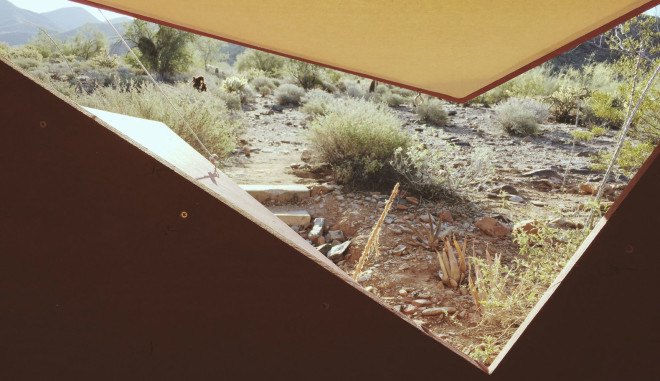 Taliesin – Frank Lloyd Wright School of Architecture, Little Shelters, Taliesin West, Frank Lloyd Wright school, temporary shelter, temporary shelter, green architecture, Taliesin West, local materials