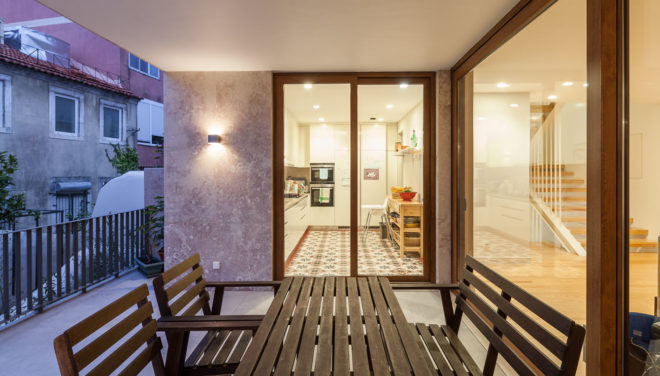 Necessidades House, Fragmentos de Arquitectura, green renovation, Lisbon, adaptive reuse, restoration, patio, open-plan layout, outdoor living