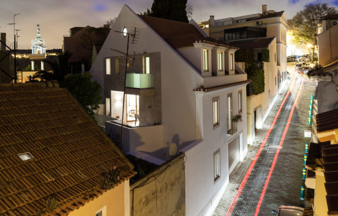 Necessidades House, Fragmentos de Arquitectura, green renovation, Lisbon, adaptive reuse, restoration, patio, open-plan layout, outdoor living