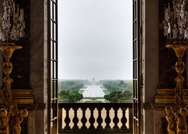 Waterfall Installation by Olafur Eliasson, Palace of Versailles Exhibition by Olafur Eliasson, Olafur Eliasson temporary art, waterfall by Olafur Eliasson, Fog Assembly by Olafur Eliasson, art installations at Palace of Versailles