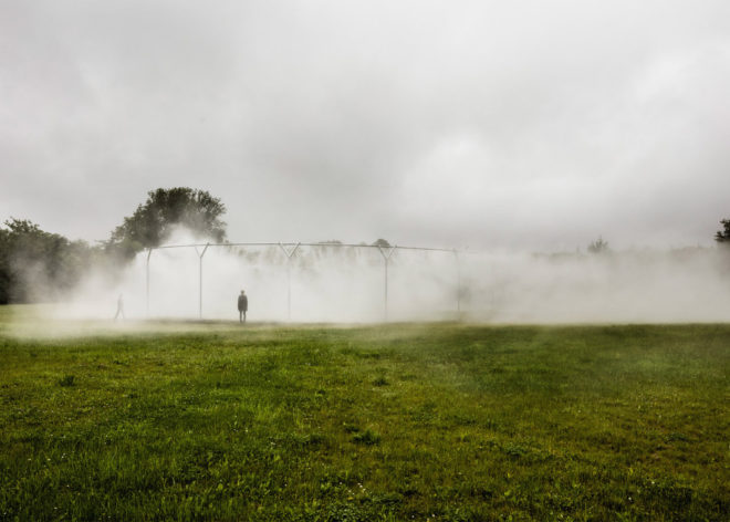 Waterfall Installation by Olafur Eliasson, Palace of Versailles Exhibition by Olafur Eliasson, Olafur Eliasson temporary art, waterfall by Olafur Eliasson, Fog Assembly by Olafur Eliasson, art installations at Palace of Versailles