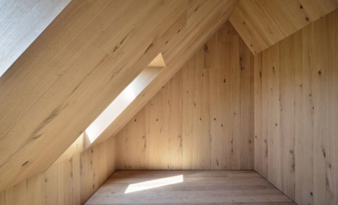 House Ledenmann, Switzerland, historical building, half-timbered building, green renovation, green architecture, mutin window, bay window, vaulted ceiling, L3P Architekten