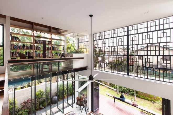 Siglap Plain by Aamer Architects, Singapore contemporary architecture, concrete and wood architecture in Singapore, naturally ventilated homes in Singapore