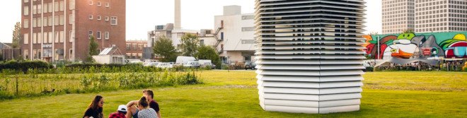 dan roosegaarde, smog free project china, smog free project, smog free tower, smog sucking tower, smog free jewelry, air purifier, air pollution, beijing, kickstarter, crowdfunding, rotterdam