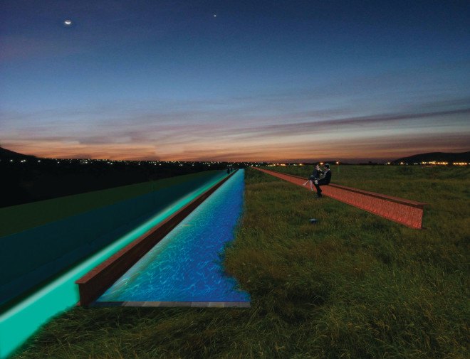 land art generator initiative, lagi, lagi glasgow, scotland, glasgow, scotland renewable energy, scotland canals, scotland clean energy, bladeless wind turbine, wind turbine, vortex wind turbine, hydropower, piezoelectric,