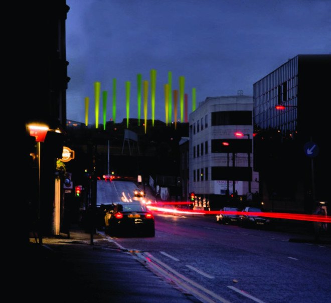land art generator initiative, lagi, lagi glasgow, scotland, glasgow, scotland renewable energy, scotland canals, scotland clean energy, bladeless wind turbine, wind turbine, vortex wind turbine, hydropower, piezoelectric,
