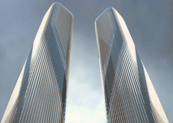 Zhejiang Gate Towers, Zhejiang Gate Towers by LAVA, Hangzhou architecture, Hangzhou high rise, Zhejiang high rise, LEED architecture in China, LEED Gold in China,