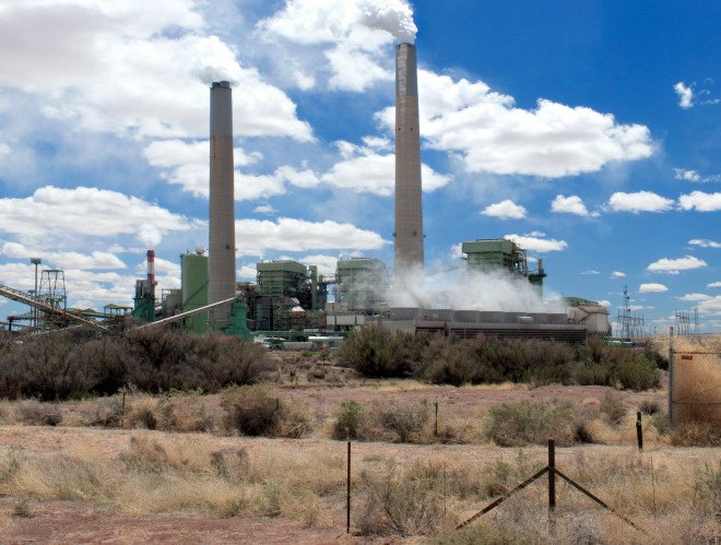 coal plant near farm