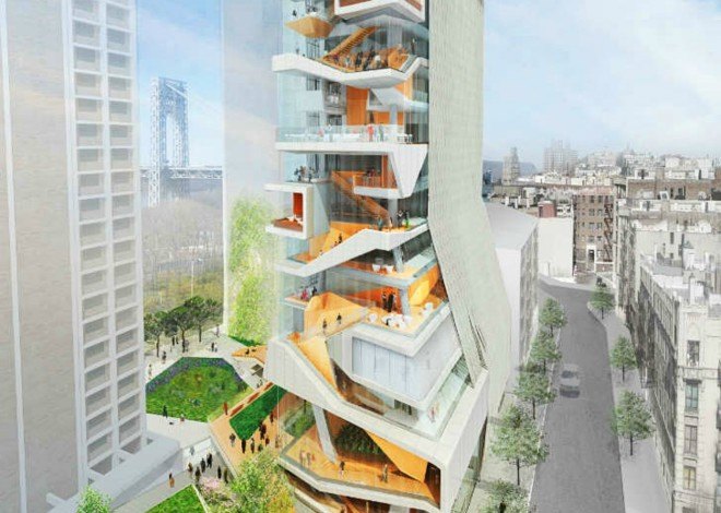 Columbia University Medical Center, Diller Scofidio + Renfro, Green design, eco-design, Manhattan green design, green space, Columbia University, CUMC, Columbia university green space, Columbia university medical center, new medical and graduate building, leed-certified building, new educational building Columbia, glass tower design,