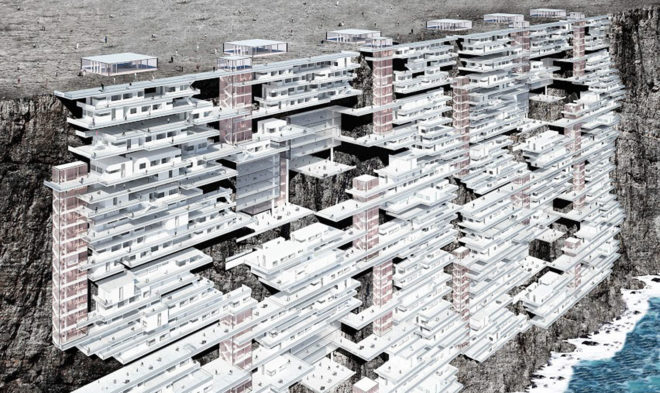 d3 Housing Tomorrow, housing competition, futuristic housing, green architecture, competition winners, cliff side architecture, transformable spaces, futuristic design, futuristic city