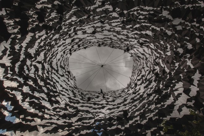 Nature Concert Hall 2016, Nature Concert Hall by Didzis Jaunzems Architecture, Nature Concert Hall bats, bat art installation