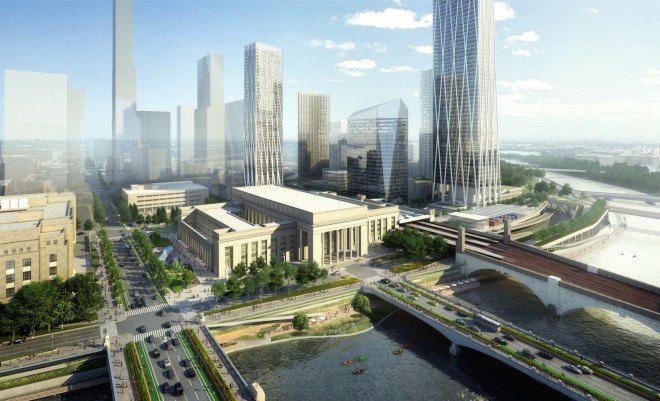 30th Street Station masterplan by SOM, 30th Street Station renovation, 30th Street Station masterplan,