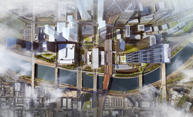 30th Street Station masterplan by SOM, 30th Street Station renovation, 30th Street Station masterplan,