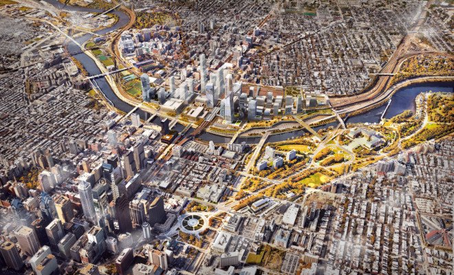30th Street Station masterplan by SOM, 30th Street Station renovation, 30th Street Station masterplan,