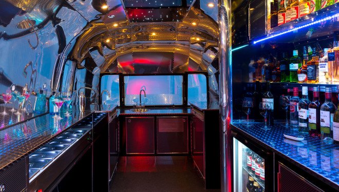 Apollo 70, Airstream trailer, Land Yacht Airstream, repurposed trailer, mobile bar, bar on wheels, luxury trailer cocktail bar, green design, local food, recyclable packaging, recyclable materials