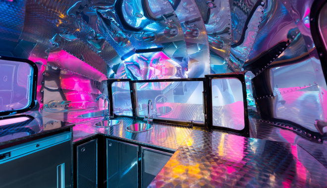 Apollo 70, Airstream trailer, Land Yacht Airstream, repurposed trailer, mobile bar, bar on wheels, luxury trailer cocktail bar, green design, local food, recyclable packaging, recyclable materials