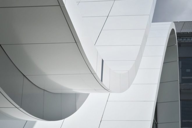 Arte Charpentier Architectes, vaulted arch roof, Evergreen Campus, Paris, innovative roof, metallic roof, Crédit Agricole, Montrouge