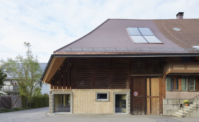 Freiluft Architektur, barn conversion, Switzerland, concrete, storage spaces, green conversion, green architecture