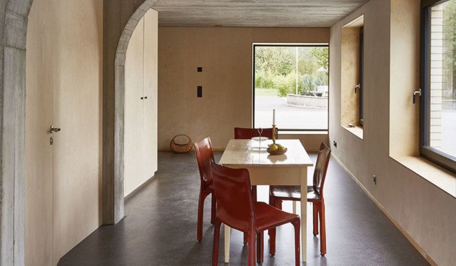 Freiluft Architektur, barn conversion, Switzerland, concrete, storage spaces, green conversion, green architecture