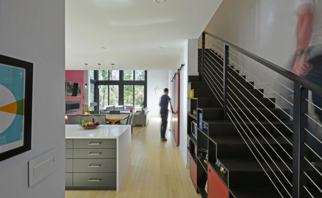 Blauhaus, North Carolina, geothermal energy, Stitch Design Shop, North Carolina Modernist Houses (NCMH), Matsumoto Prize Awards, green architecture, bamboo flooring