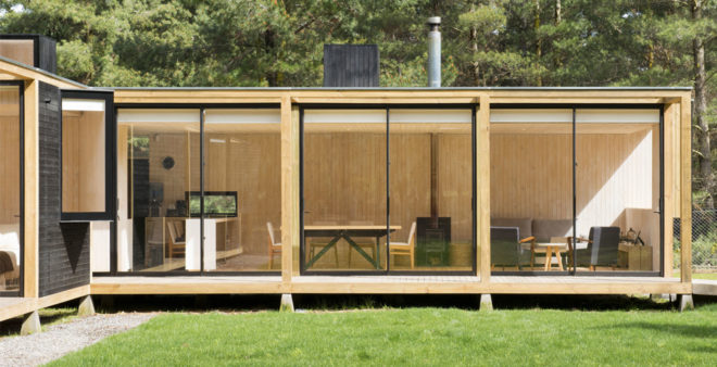 Algarrobo House, prefab, prefab house, Chile, modular, Garcia de la Huerta and Gleixner architects, green architecture, wooden house, sustainable materials