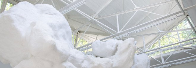 Christian Kerez, Venice Biennale, Venice Biennale 2016, Swiss pavilion, Switzerland Pavilion, Swiss architecture, Switzerland architecture, temporary pavilion, fiber-cement boards, cave-likeX Zurich, reporting from the front