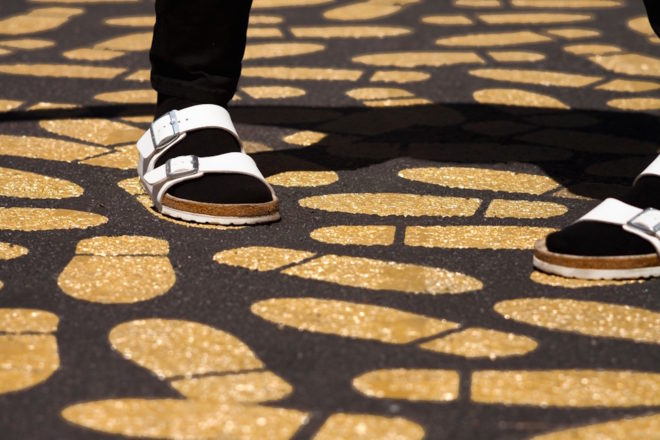 DANCE FLOOR by Jean Verville, Montreal Museum of Fine Arts summer 2016, Montreal Museum of Fine Arts urban installation, Montreal Museum of Fine Arts dance floor, Montreal urban installation