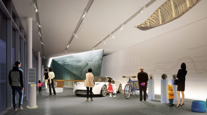 Denny Substation, Seattle, NBBJ, clean energy, substation, wind power, hydroelectric energy, renewable energy sources, green architecture, green infrastructure, Living Building Challenge, public walkway, communal space, floor-to-ceiling windows