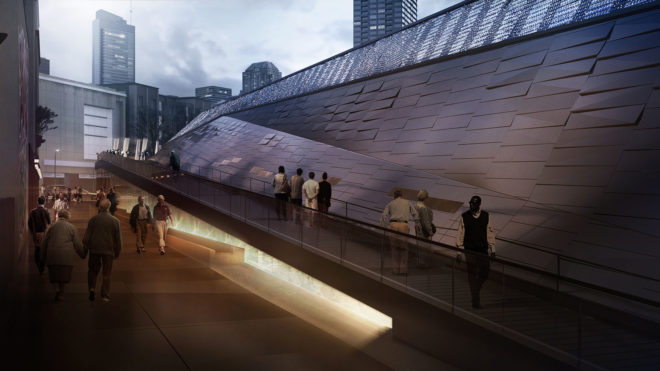 Denny Substation, Seattle, NBBJ, clean energy, substation, wind power, hydroelectric energy, renewable energy sources, green architecture, green infrastructure, Living Building Challenge, public walkway, communal space, floor-to-ceiling windows