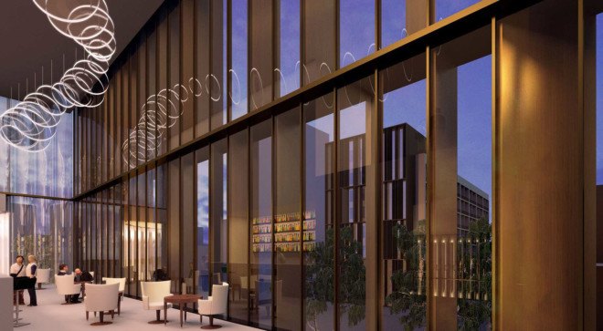 Piuarch, Ekaterinensky Congress Center, undulating facade, glass curtain, curtain walls, congress center, Russia, brise-soleil, cultural complex, conference hall, flexible interior, green architecture