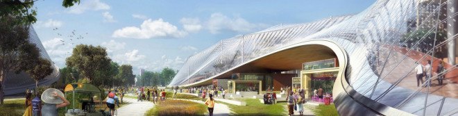 Google, Google headquarters, Google HQ, BIG, Heatherwick Studios, architecture, design, Googleplex, glass canopy