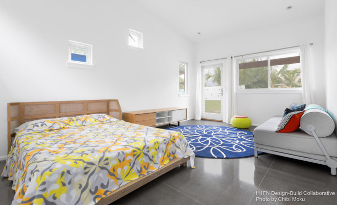 Hale Kilo I'a, Hale Kilo I'a by H-1 F+N Design-Build Collaborative, H-1 F+N Design-Build Collaborative, Chibi Moku, Hawaii, beach home, beach house, architecture, design, modern architecture, Hawaiian architecture, bedroom