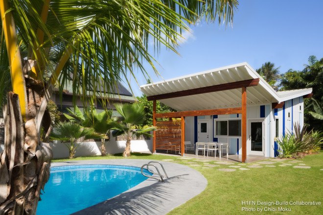 Hale Kilo I'a, Hale Kilo I'a by H-1 F+N Design-Build Collaborative, H-1 F+N Design-Build Collaborative, Chibi Moku, Hawaii, beach home, beach house, architecture, design, modern architecture, Hawaiian architecture