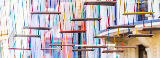 Luxembourg Street Swings, Luxembourg swings, Luxembourg swing installation, artist Max Mertens