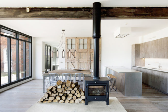 st johns ambulance, east sussex architecture, marta nowicka & co, Marta Norwicka, Vojteck Ketz, st johns rye, english architecture, reclaimed wood, exposed brick