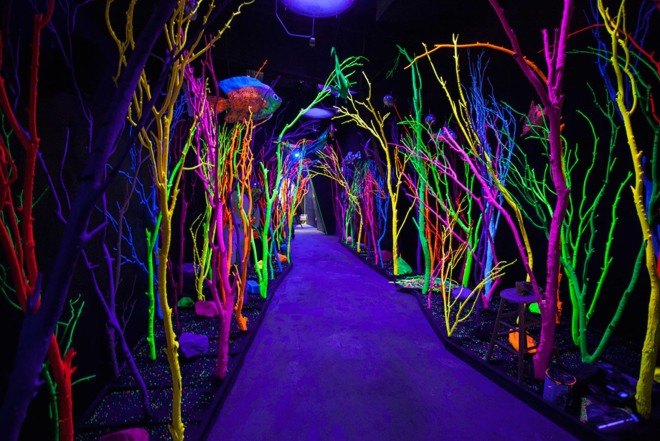 Meow Wolf, Game of Thrones creator, real life video game, The House of Eternal Return, immersive art, immersive space, glow in the dark, house, Santa Fe, recycled bowling alley