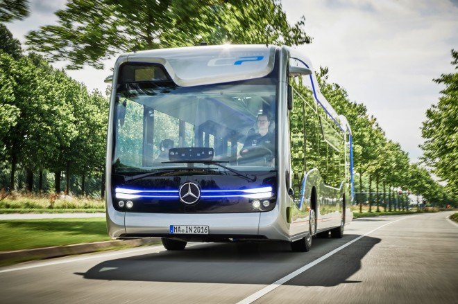 Mercedes-Benz, Mercedes-Benz Future Bus, Future Bus, CityPilot, Future Bus with CityPilot, self-driving bus, self-driving vehicle, autonomous driving, green car, green transportation