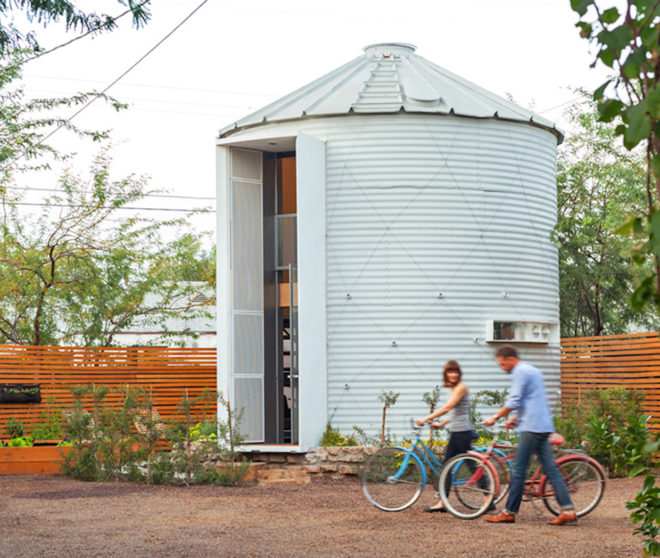 silo point baltimore, adaptive reuse silos, the silo in Copenhagen, Gruene Homestead Inn silo apartment, Christoph Kaiser silo home, HRTB Arkitekter AS silo, Sil(o)houette in Logten, Sil(o)houette by C. F. Møller Architects, House-In-A-Can, House-In-A-Can by Austin + Mergold