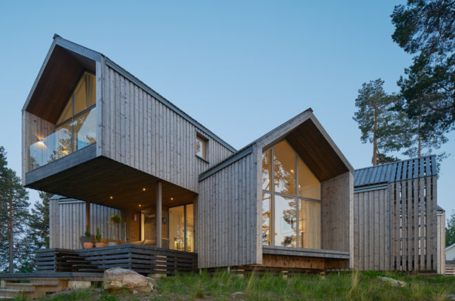 murman arkitekter, villa Sunnanö, Åke E:som Lindman, architecture, sweden, swedish architecture, lakeside house, lake house, waterside house, gable, wooden villa, swedish villa