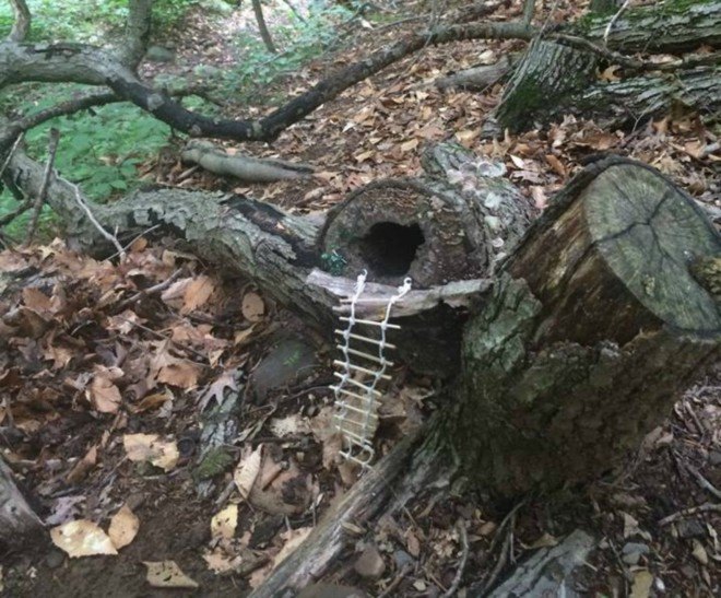 South Mountain Fairy Trail, fairy homes, fairy houses new jersey, new jersey fairy trail, small homes, Therese Ojibway, natural building materials, fairy home creations, pixie towers, Rahway Trail in Locust Grove, South mountain nature reserve