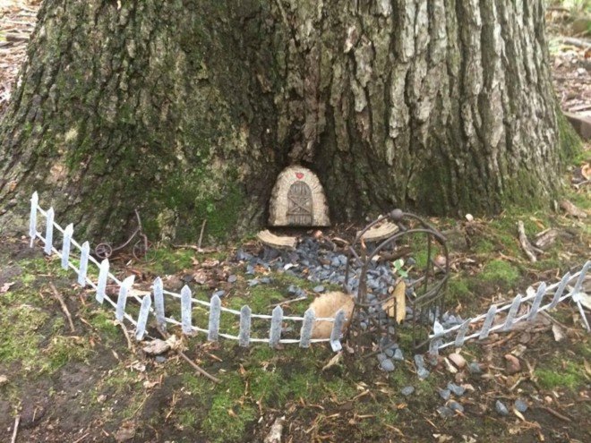 South Mountain Fairy Trail, fairy homes, fairy houses new jersey, new jersey fairy trail, small homes, Therese Ojibway, natural building materials, fairy home creations, pixie towers, Rahway Trail in Locust Grove, South mountain nature reserve