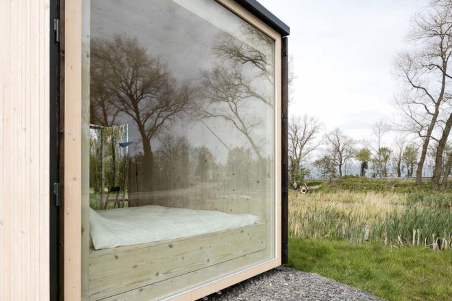 Off-grid cabin by Ark Shelter, prefab galloping, off-grid cabin, off-grid prefab cabin, wind-powered cabin