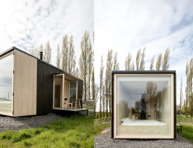 Off-grid cabin by Ark Shelter, prefab galloping, off-grid cabin, off-grid prefab cabin, wind-powered cabin