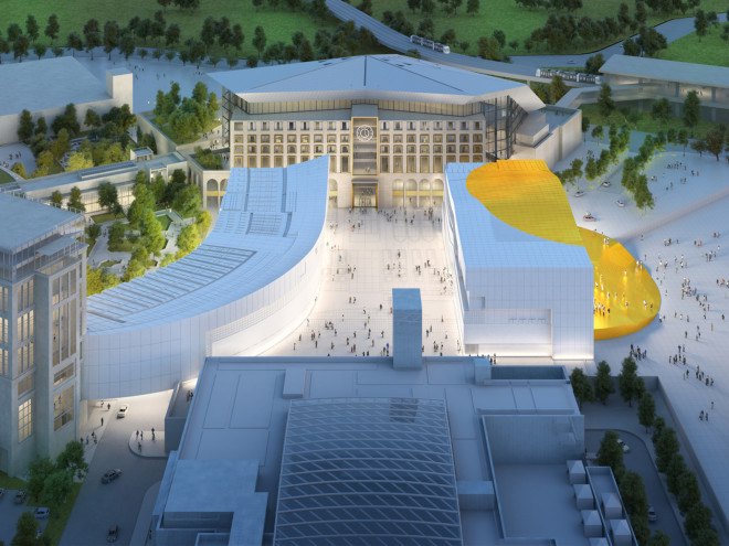 Paradise City by MVRDV, Sandbox retail, Paradise City Korea, Paradise City by Gansam Architects, Korea architecture near Incheon airport