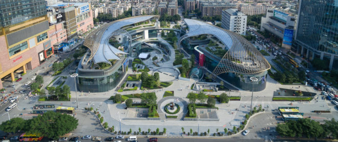 Parc Central by Benoy, Parc Central architecture, Parc Central greenry, Parc Central sustainability, Parc Central Guangzhou, Parc Central Guangdong, Transit Oriented Development China
