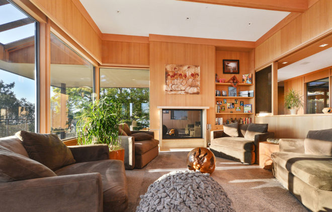 Glasshouse home maintenance, Glasshouse, mid-century house, green remodel, green renovation, Piedmont, LEED Platinum-certified house, LEED Platinum certification, recycled building materials, natural building materials, PV film, photovoltaic thin film, solar power, rainwater harvesting