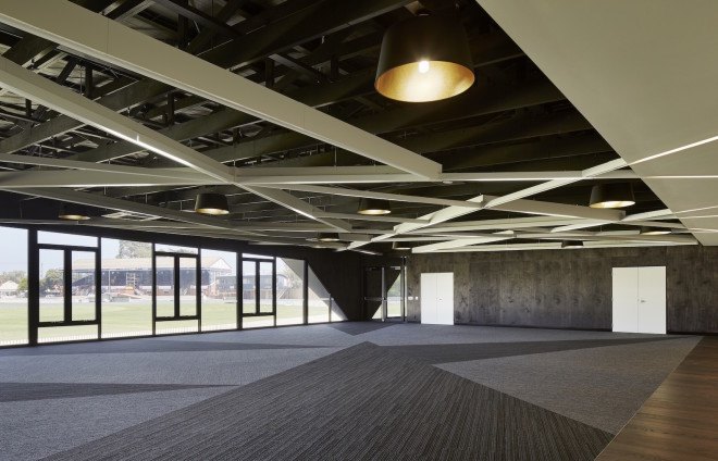 Port Melbourne Football Club Sporting and Community Facility by k20 architecture, Port Melbourne Football Club Sporting and Community Facility, Port Melbourne Football Club Sporting and Community Facility in Victoria, sustainable Victoria buildings, sustainably sourced timber architecture, eco-conscious design in Victoria