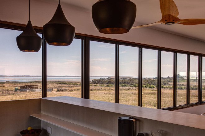 Prefab Farmhouse on French Island by Ecoliv, Prefab farmhouse by Ecoliv, prefab offgrid architecture, off-grid farmhouse in Australia