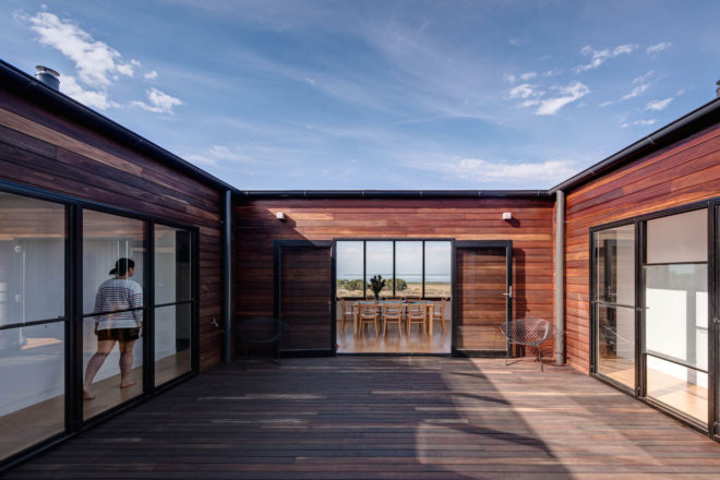Prefab Farmhouse on French Island by Ecoliv, Prefab farmhouse by Ecoliv, prefab offgrid architecture, off-grid farmhouse in Australia