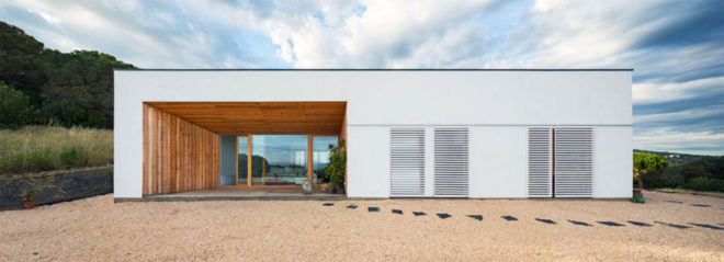 Zero Energy RM Passive House, zero-energy house, Spain, Calderon Folch Sarsanedas, timber cladding, zero-energy, Passivhaus, Passivhaus standard, reduced environmental footprint, green architecture, wooden terrace